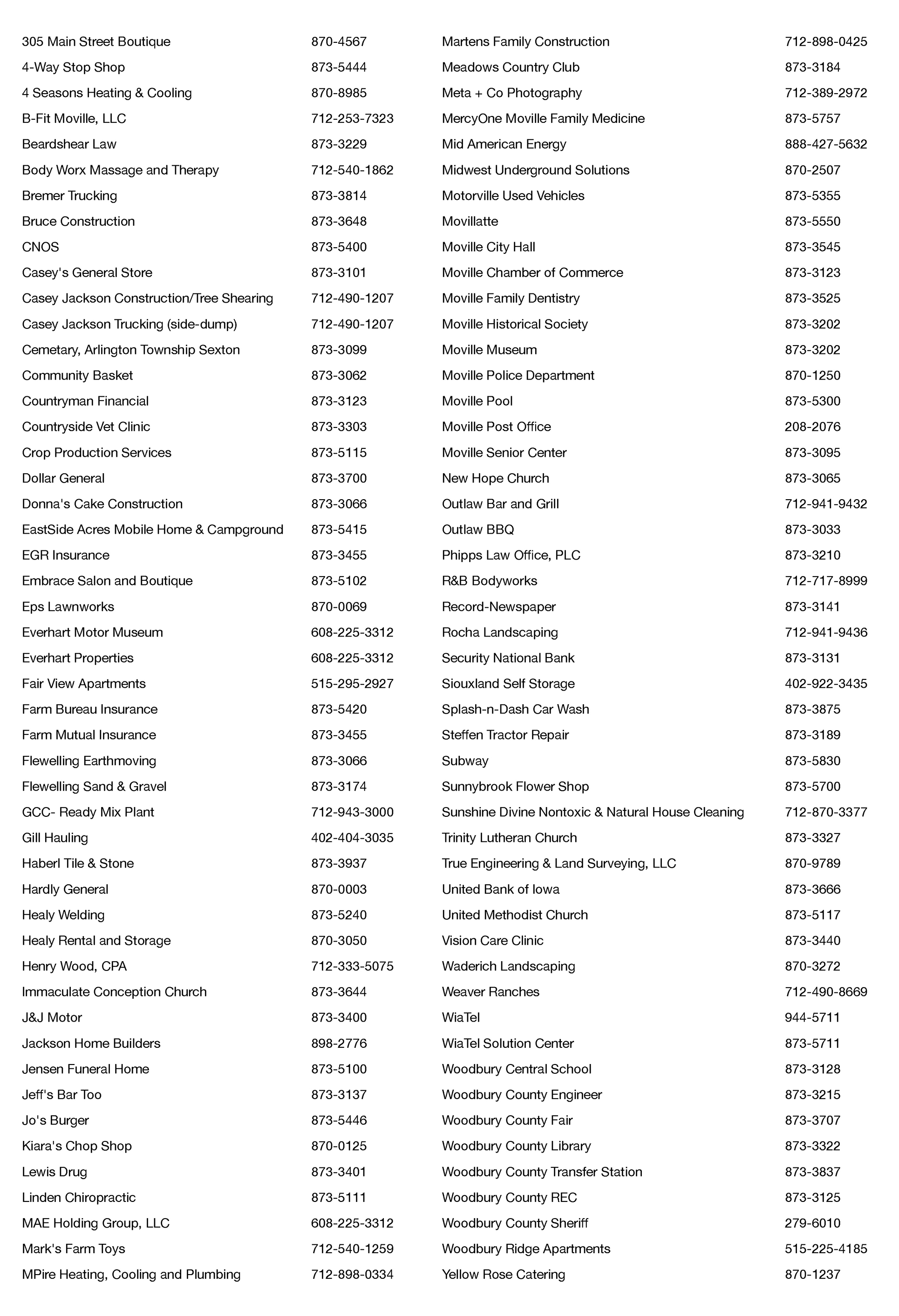  Moville Business Listings